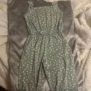 Light green flower romper
